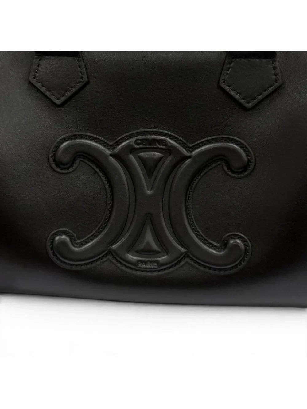 Celine Smooth Calfskin Cuir Triomphe Small Boston 2-Way Shoulder